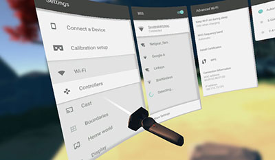Hovering a panel menu